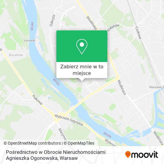 Mapa Pośrednictwo w Obrocie Nieruchomościami Agnieszka Ogonowska