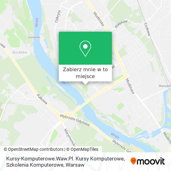 Mapa Kursy-Komputerowe.Waw.Pl. Kursy Komputerowe, Szkolenia Komputerowe