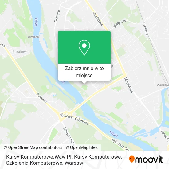 Mapa Kursy-Komputerowe.Waw.Pl. Kursy Komputerowe, Szkolenia Komputerowe