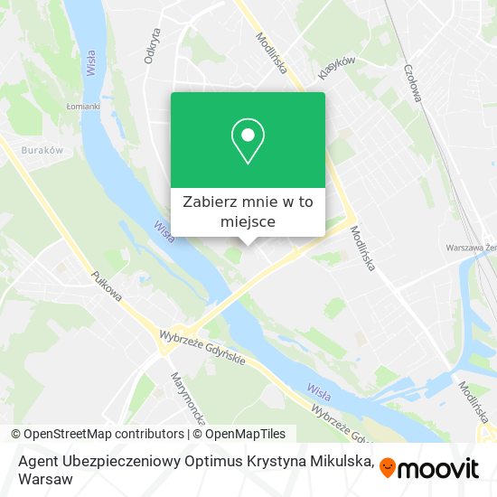 Mapa Agent Ubezpieczeniowy Optimus Krystyna Mikulska