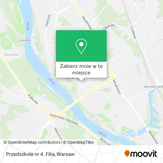 Mapa Przedszkole nr 4. Filia