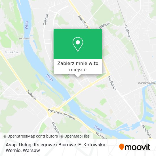 Mapa Asap. Usługi Księgowe i Biurowe. E. Kotowska-Wernio