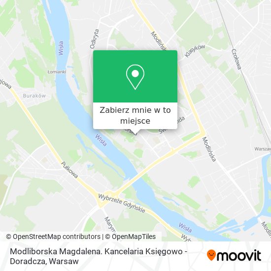 Mapa Modliborska Magdalena. Kancelaria Księgowo - Doradcza