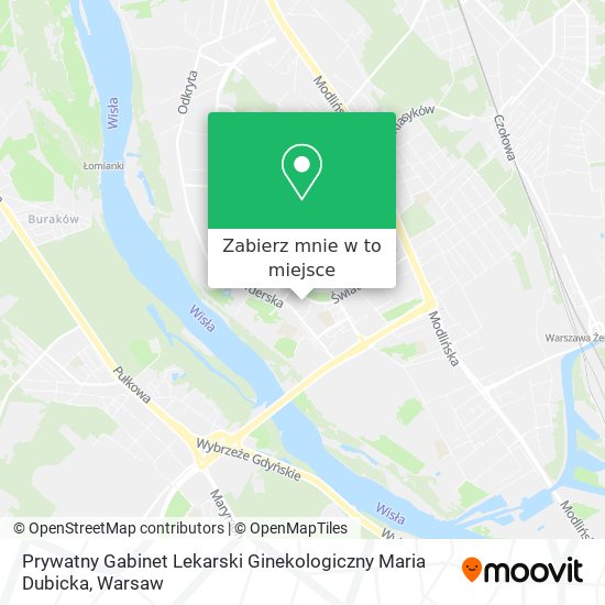 Mapa Prywatny Gabinet Lekarski Ginekologiczny Maria Dubicka