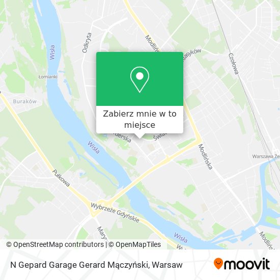 Mapa N Gepard Garage Gerard Mączyński