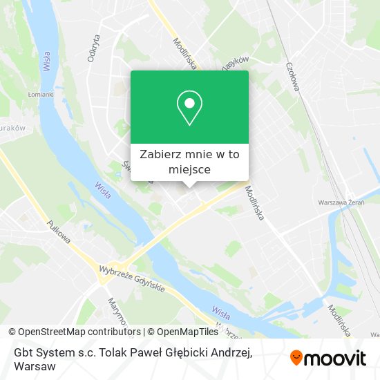 Mapa Gbt System s.c. Tolak Paweł Głębicki Andrzej