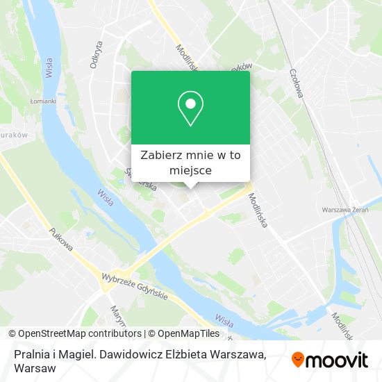 Mapa Pralnia i Magiel. Dawidowicz Elżbieta Warszawa