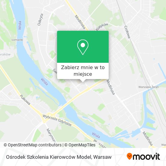 Mapa Ośrodek Szkolenia Kierowców Model