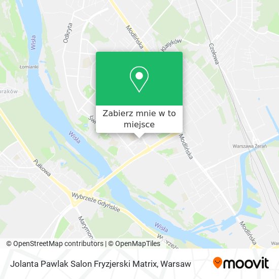 Mapa Jolanta Pawlak Salon Fryzjerski Matrix