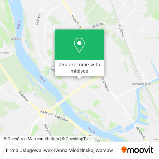 Mapa Firma Usługowa Iwek Iwona Miedzińska