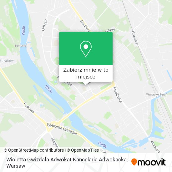 Mapa Wioletta Gwizdała Adwokat Kancelaria Adwokacka