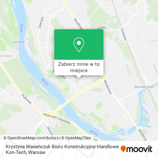 Mapa Krystyna Waseńczuk Biuro Konstrukcyjno-Handlowe Kon-Tech