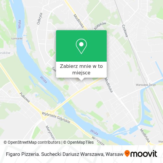 Mapa Figaro Pizzeria. Suchecki Dariusz Warszawa