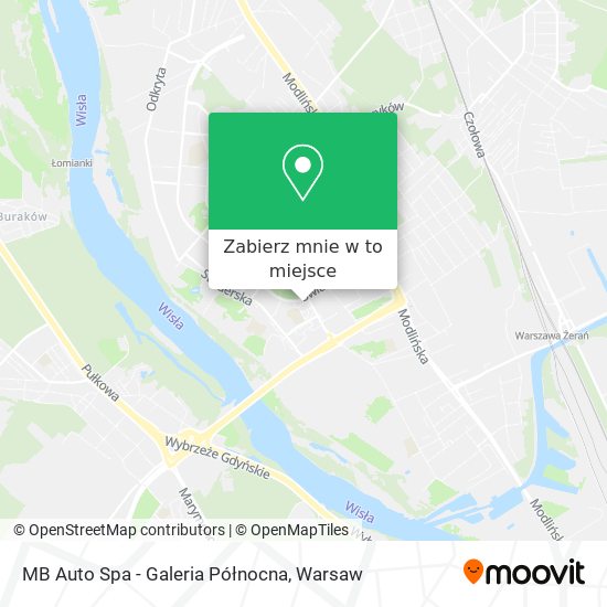 Mapa MB Auto Spa - Galeria Północna