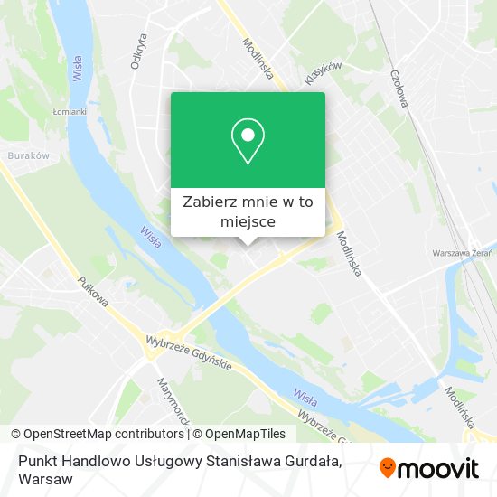 Mapa Punkt Handlowo Usługowy Stanisława Gurdała