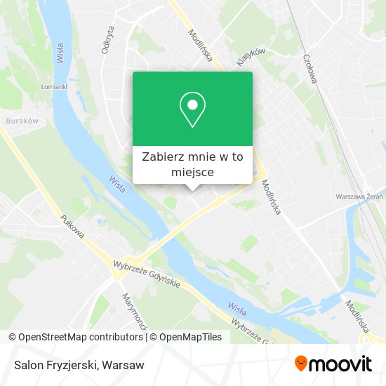 Mapa Salon Fryzjerski