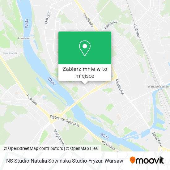 Mapa NS Studio Natalia Sówińska Studio Fryzur