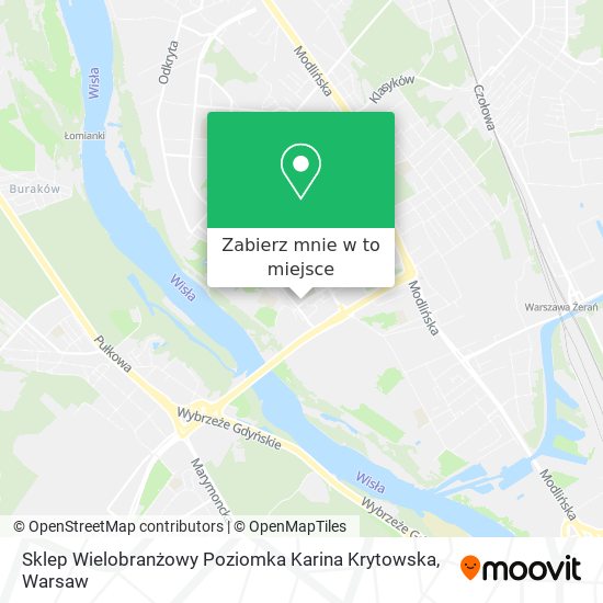 Mapa Sklep Wielobranżowy Poziomka Karina Krytowska