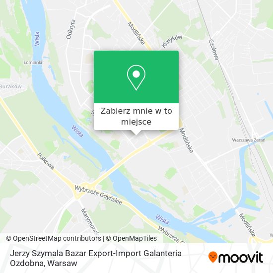 Mapa Jerzy Szymala Bazar Export-Import Galanteria Ozdobna