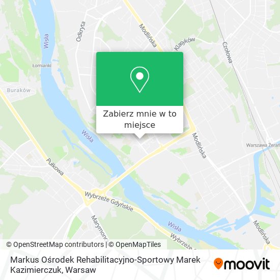 Mapa Markus Ośrodek Rehabilitacyjno-Sportowy Marek Kazimierczuk