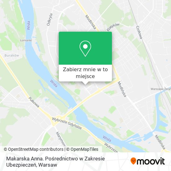 Mapa Makarska Anna. Pośrednictwo w Zakresie Ubezpieczeń