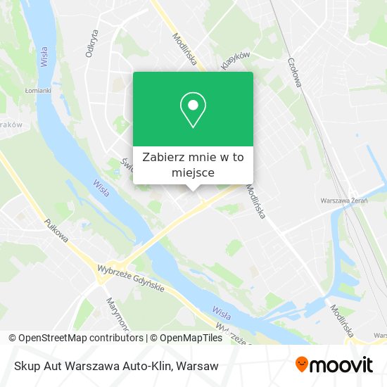 Mapa Skup Aut Warszawa Auto-Klin