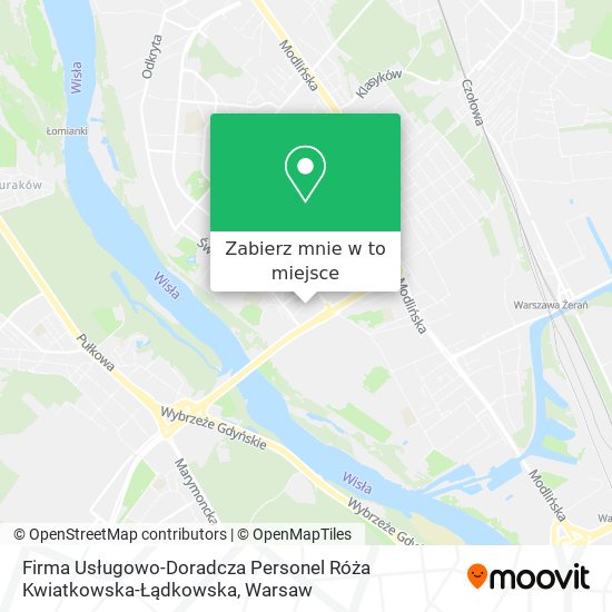 Mapa Firma Usługowo-Doradcza Personel Róża Kwiatkowska-Łądkowska