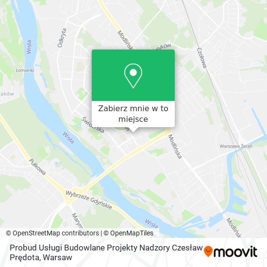 Mapa Probud Usługi Budowlane Projekty Nadzory Czesław Prędota