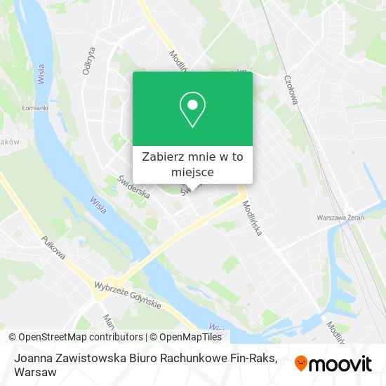 Mapa Joanna Zawistowska Biuro Rachunkowe Fin-Raks