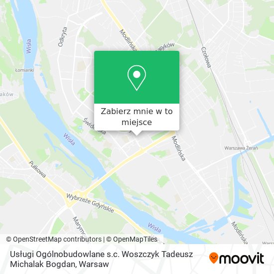 Mapa Usługi Ogólnobudowlane s.c. Woszczyk Tadeusz Michalak Bogdan