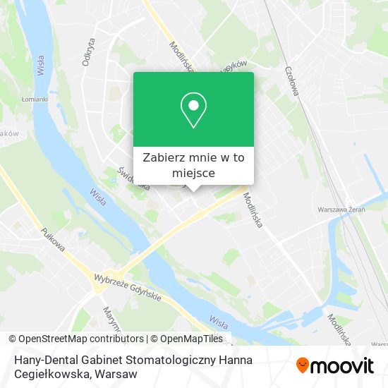 Mapa Hany-Dental Gabinet Stomatologiczny Hanna Cegiełkowska