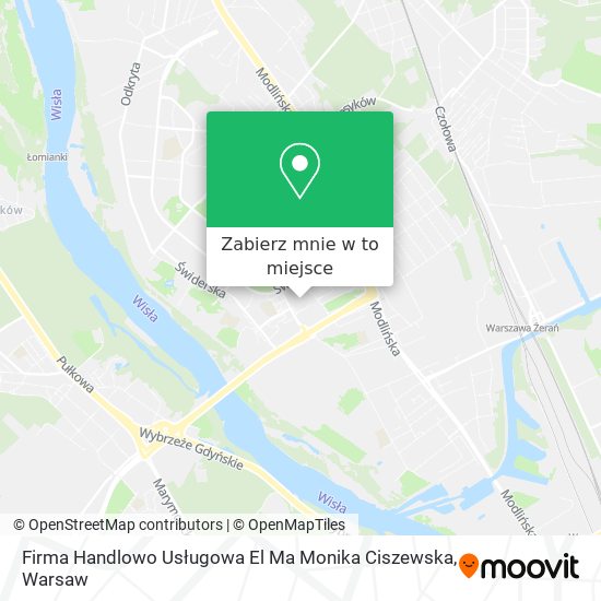 Mapa Firma Handlowo Usługowa El Ma Monika Ciszewska