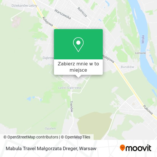 Mapa Mabula Travel Małgorzata Dreger