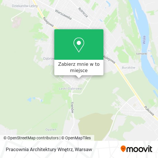 Mapa Pracownia Architektury Wnętrz