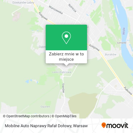 Mapa Mobilne Auto Naprawy Rafał Dołowy