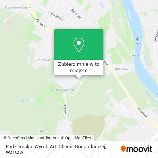 Mapa Radziemska. Wyrób Art. Chemii Gospodarczej