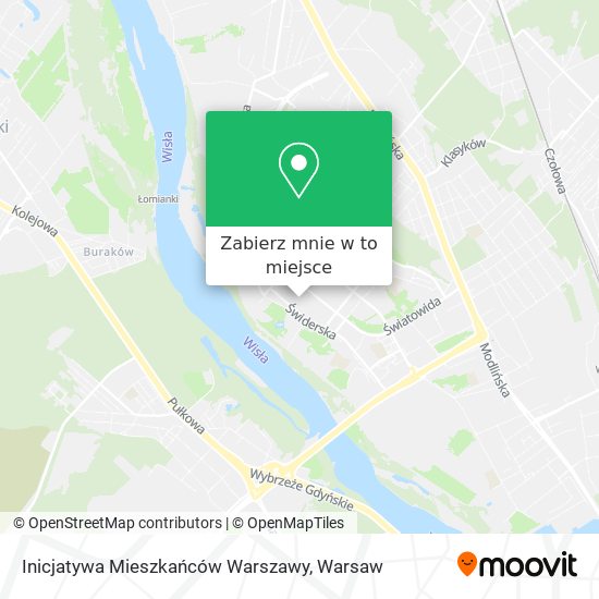 Mapa Inicjatywa Mieszkańców Warszawy