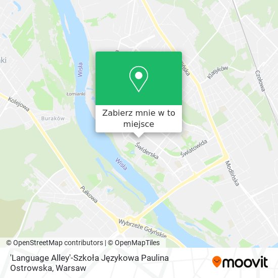 Mapa 'Language Alley'-Szkoła Językowa Paulina Ostrowska