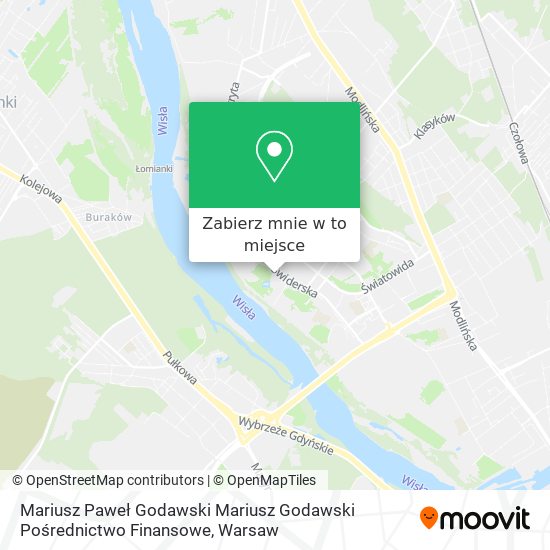 Mapa Mariusz Paweł Godawski Mariusz Godawski Pośrednictwo Finansowe