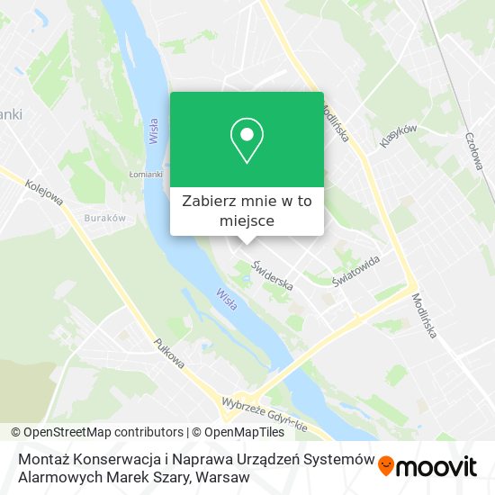 Mapa Montaż Konserwacja i Naprawa Urządzeń Systemów Alarmowych Marek Szary