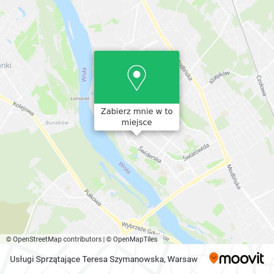 Mapa Usługi Sprzątające Teresa Szymanowska