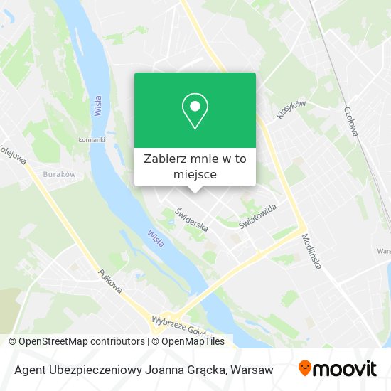 Mapa Agent Ubezpieczeniowy Joanna Grącka