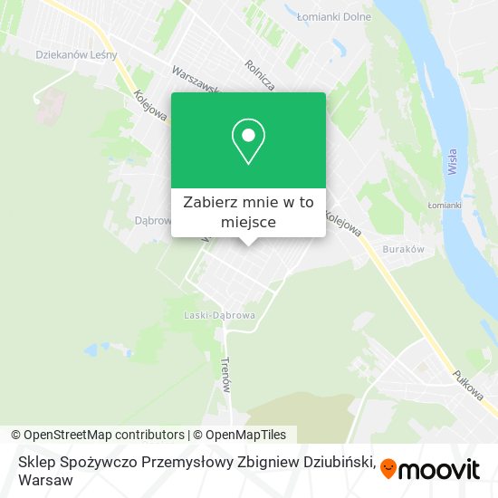 Mapa Sklep Spożywczo Przemysłowy Zbigniew Dziubiński