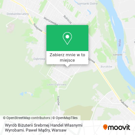 Mapa Wyrób Biżuterii Srebrnej Handel Własnymi Wyrobami. Paweł Mądry