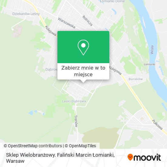 Mapa Sklep Wielobranżowy. Faliński Marcin Łomianki