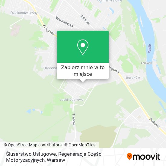 Mapa Ślusarstwo Usługowe. Regeneracja Części Motoryzacyjnych