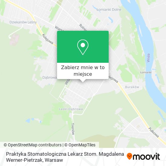 Mapa Praktyka Stomatologiczna Lekarz Stom. Magdalena Werner-Pietrzak