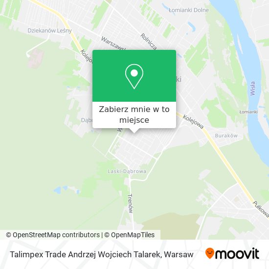 Mapa Talimpex Trade Andrzej Wojciech Talarek