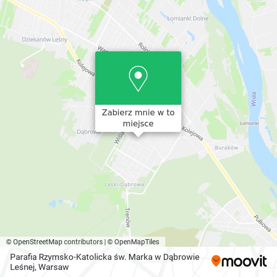 Mapa Parafia Rzymsko-Katolicka św. Marka w Dąbrowie Leśnej