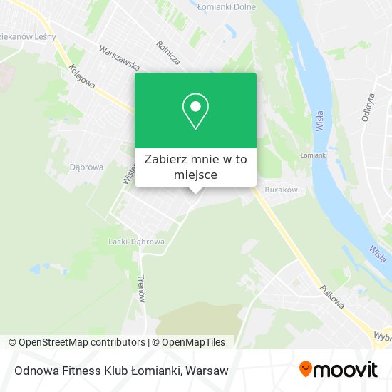 Mapa Odnowa Fitness Klub Łomianki